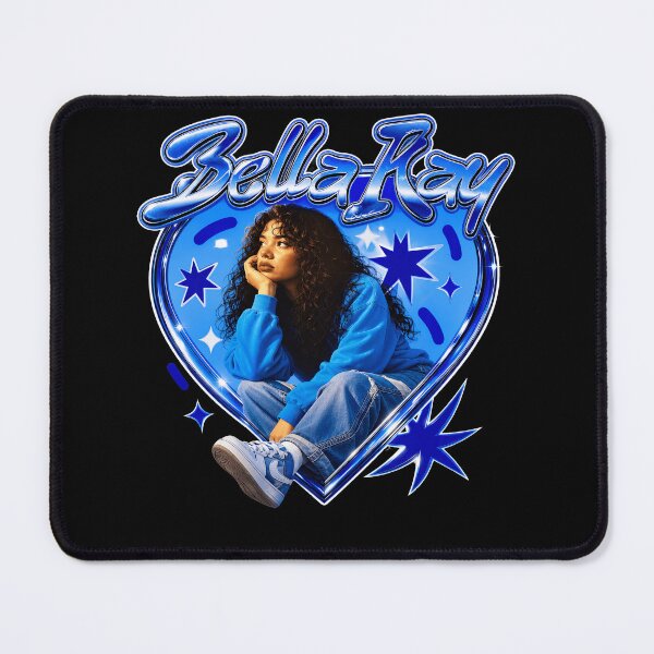 Item preview, Bella Ray Blue Heart Retro designed and sold by MarcellaDebbie.