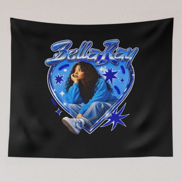 Item preview, Bella Ray Blue Heart Retro designed and sold by MarcellaDebbie.