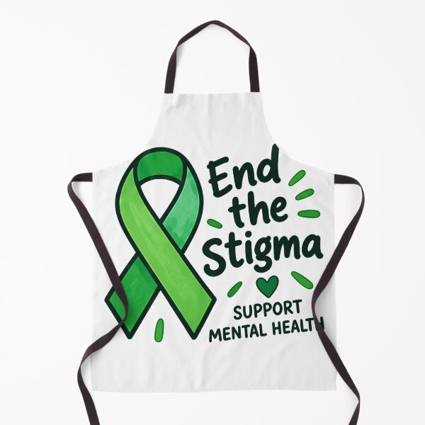 Item preview, Mental Illness Awareness Green Ribbon Mental Health Support designed and sold by clintang.