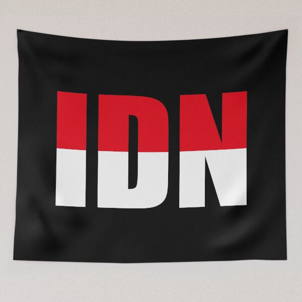 Item preview, Indonesia Flag Initials ID designed and sold by shitpostee.