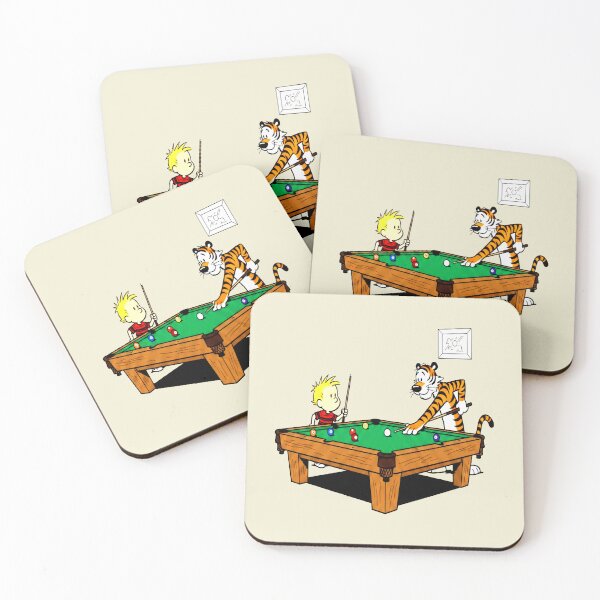 Item preview, Calvin and Hobbes Playing Pool designed and sold by laschikarin.