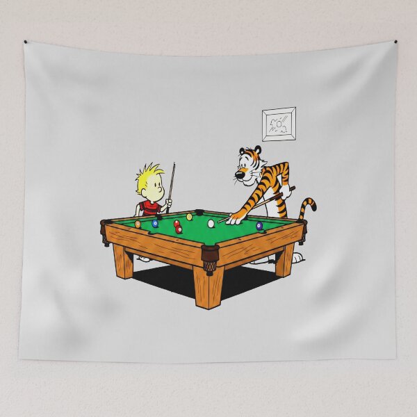 Item preview, Calvin and Hobbes Playing Pool designed and sold by laschikarin.