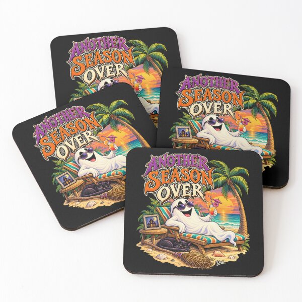 Item preview, Another Season Over – Relaxing Ghost Halloween Beach Vacation designed and sold by Island Pace Design.