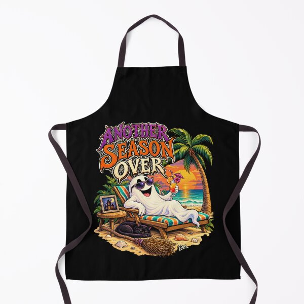 Item preview, Another Season Over – Relaxing Ghost Halloween Beach Vacation designed and sold by Island Pace Design.