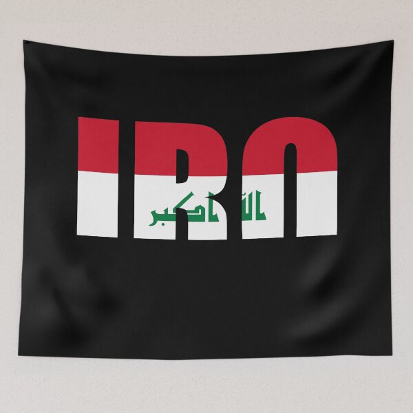 Item preview, Iraq Flag Initials IQ designed and sold by shitpostee.