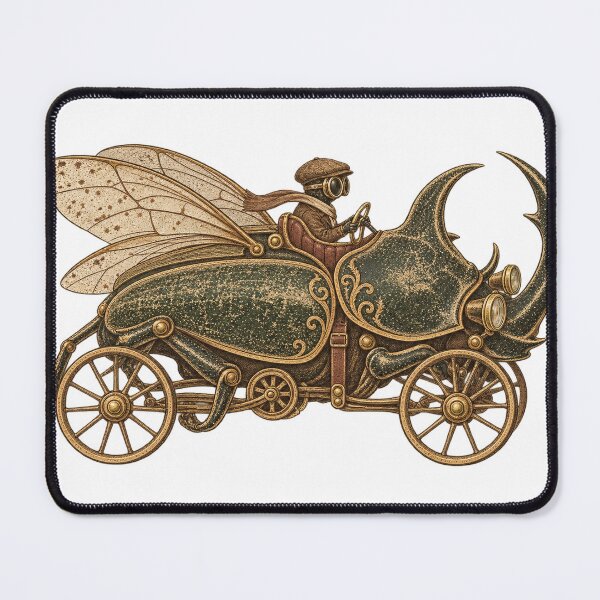 Item preview, Steampunk Rhinoceros Beetle Vehicle with Pilot Vintage designed and sold by LongIslandDesgn.