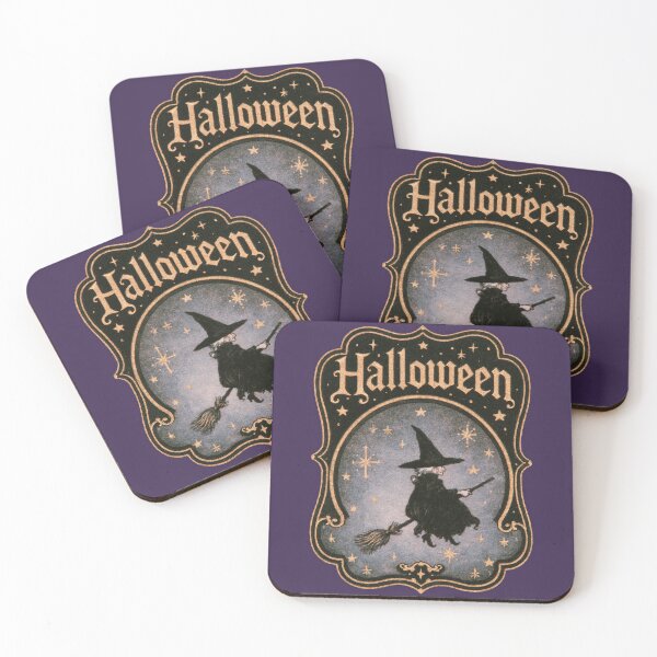 Item preview, Halloween Witch Flight – Vintage Gothic Poster designed and sold by AL Gothic Whimsy.