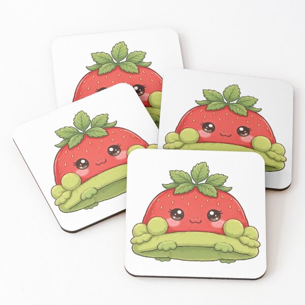 Item preview, Green and red cute strawberry hat designed and sold by priyankajustine.