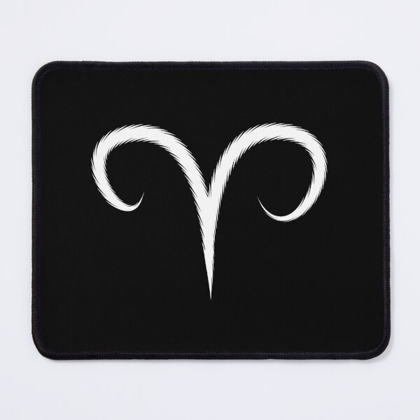 Item preview, \White Aries Ram Zodiac Symbol Design designed and sold by pattern-archive.