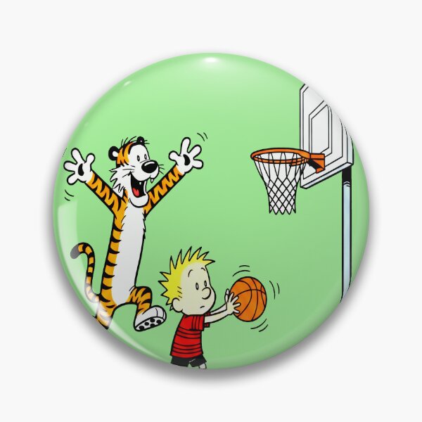 Item preview, Calvin and Hobbes Play Basketball designed and sold by laschikarin.