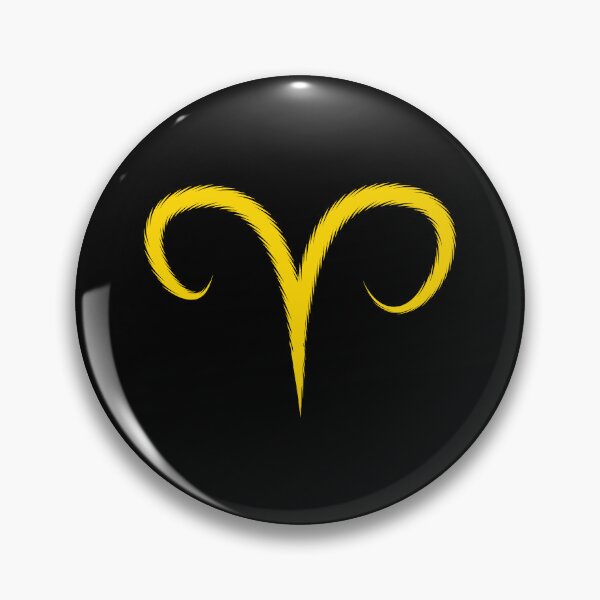 Item preview, Gold Aries Ram Zodiac Symbol Design designed and sold by pattern-archive.