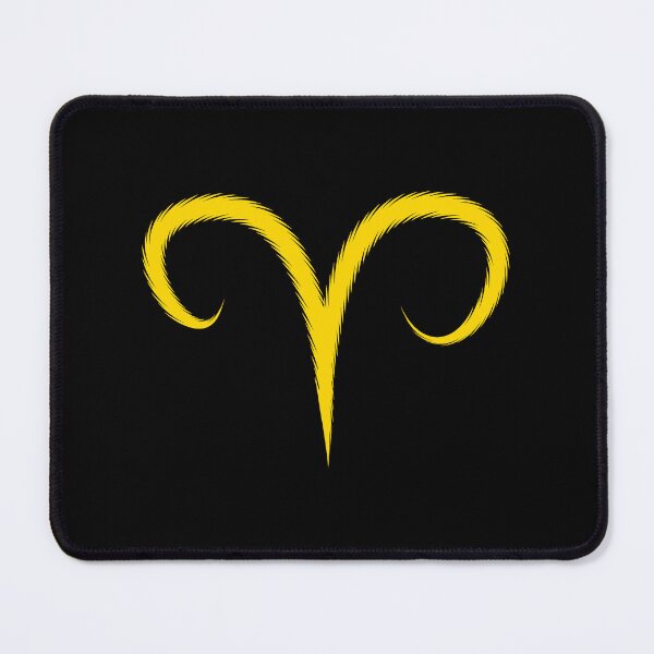 Item preview, Gold Aries Ram Zodiac Symbol Design designed and sold by pattern-archive.