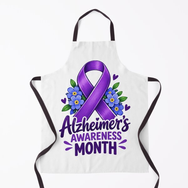 Item preview, Alzheimer’s Awareness Ribbon Memory Loss Support designed and sold by clintang.