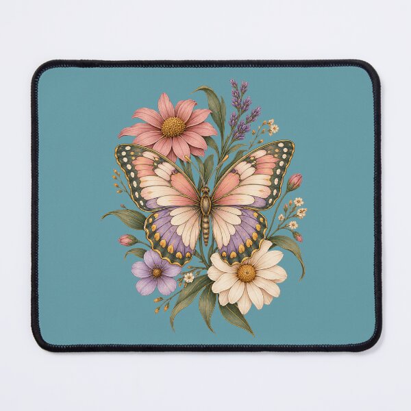 Item preview, Vintage Botanical Butterfly and Floral Illustration designed and sold by SeJaa.