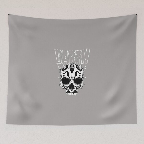 Item preview, Dark-Skull-With-Horns-And-Text-Design designed and sold by MitomaMoller.