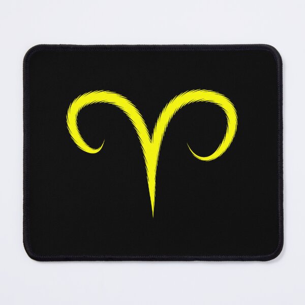 Item preview, Yellow Aries Ram Zodiac Symbol Design designed and sold by pattern-archive.