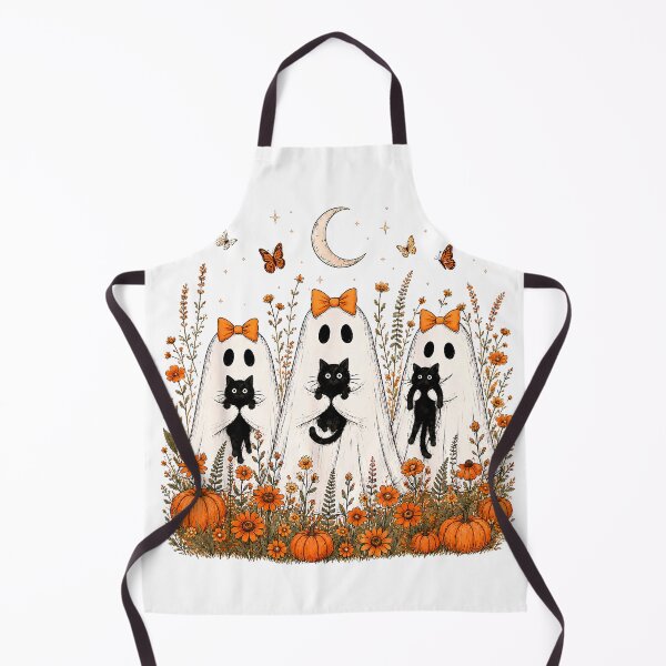 Item preview, Halloween Spooky Boo Ghost Black Cat Lover Girls Women Squad T-Shirt designed and sold by Dreamers333.