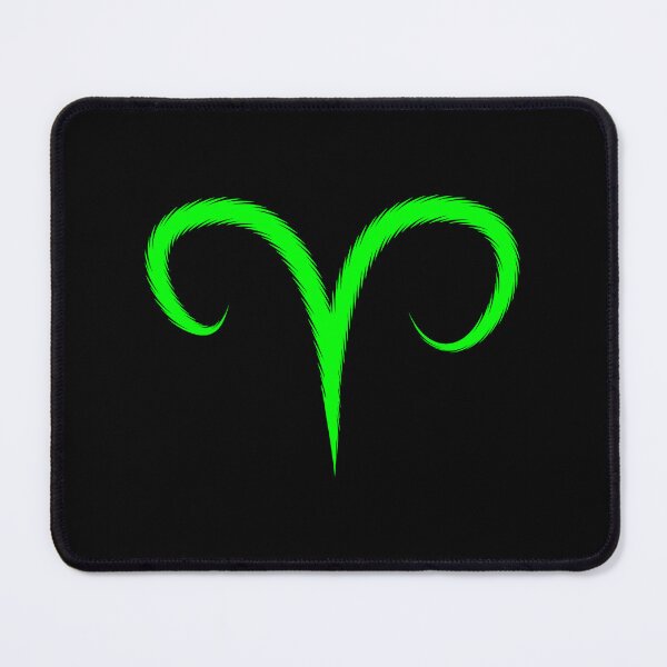 Item preview, Lime Aries Ram Zodiac Symbol Design designed and sold by pattern-archive.
