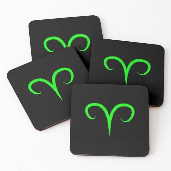 Item preview, Lime Aries Ram Zodiac Symbol Design designed and sold by pattern-archive.