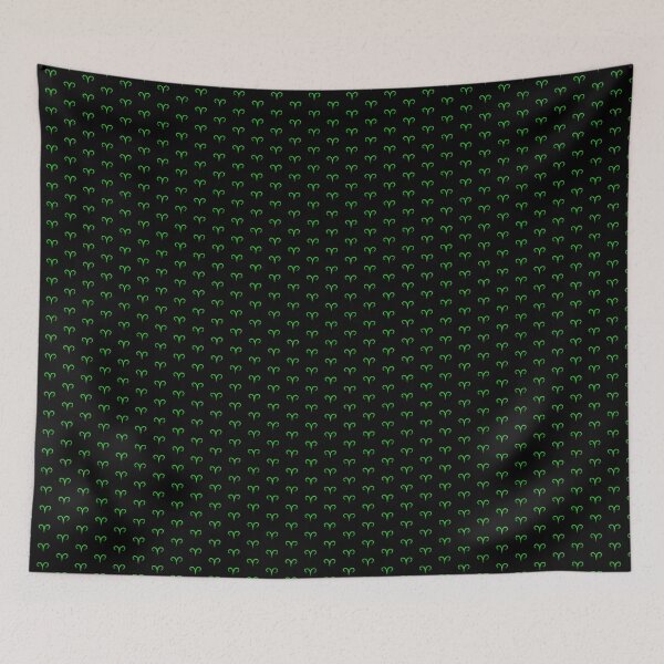 Item preview, Lime Aries Ram Zodiac Symbol Design designed and sold by pattern-archive.