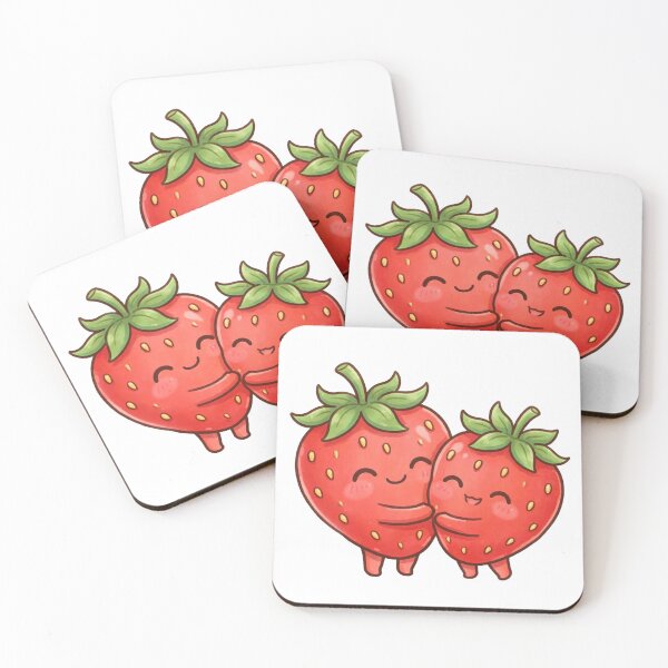 Item preview, Hugging and loving strawberries designed and sold by priyankajustine.