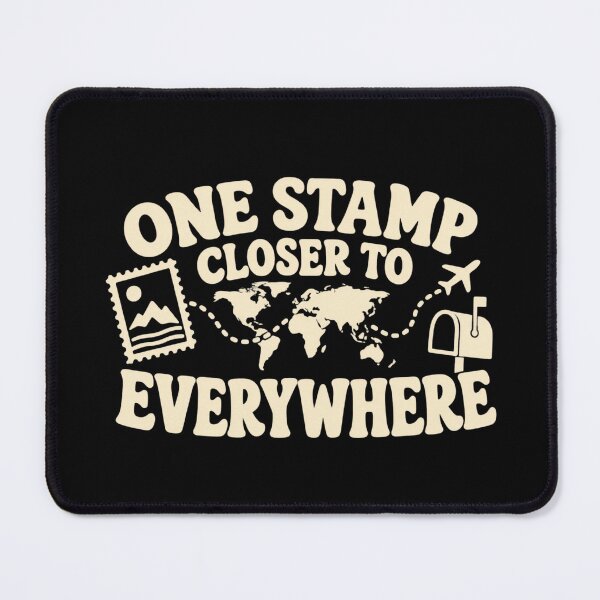 Item preview, One Stamp Closer To Everywhere Postcard Exchange Design designed and sold by DreamLayerStudio.