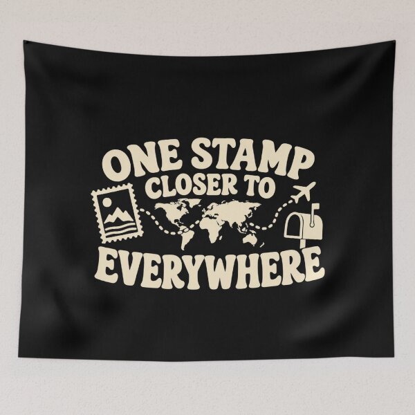 Item preview, One Stamp Closer To Everywhere Postcard Exchange Design designed and sold by DreamLayerStudio.