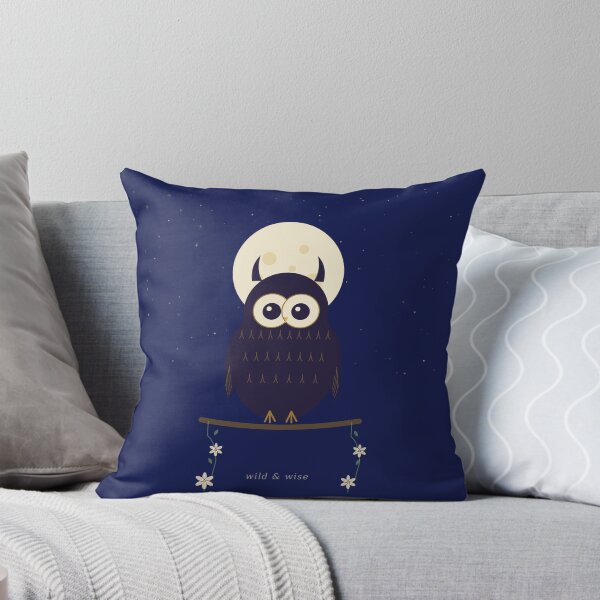 Item preview, Wild & Wise Owl Under Full Moon Celestial Night T-Shirt designed and sold by ZoomTaDesign.