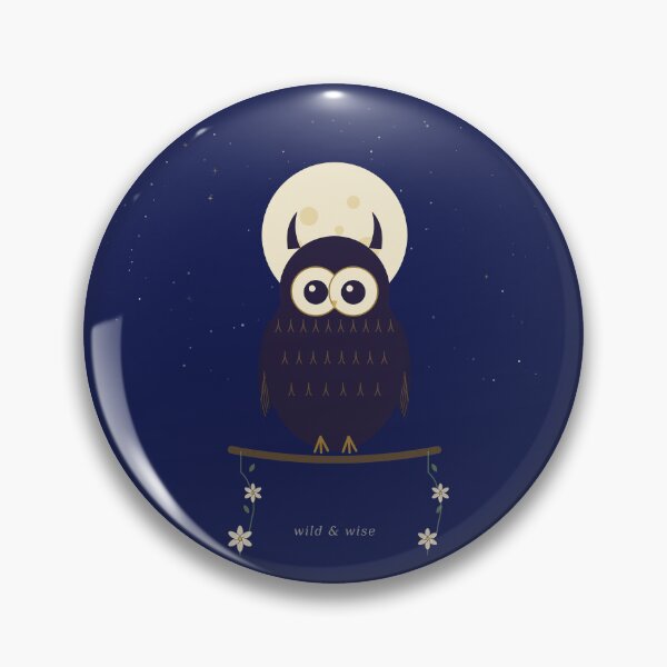 Item preview, Wild & Wise Owl Under Full Moon Celestial Night T-Shirt designed and sold by ZoomTaDesign.