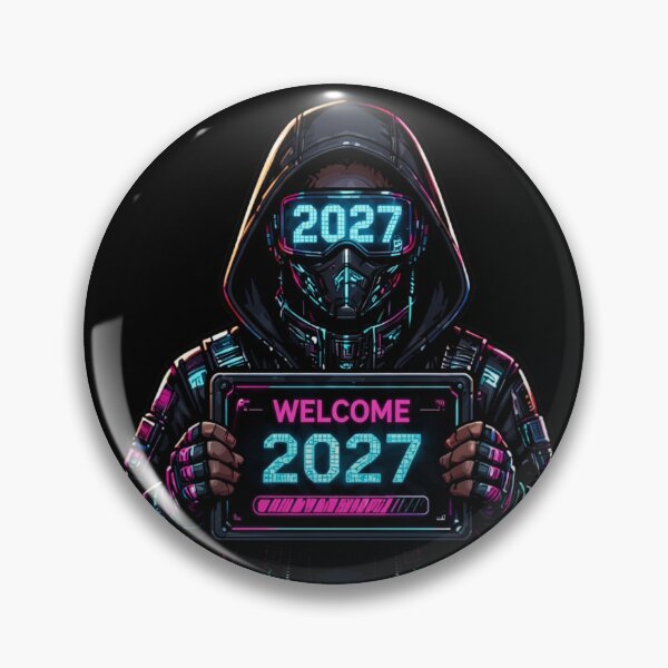 Item preview, Cyber Ninja Welcome 2027 Futuristic Techwear designed and sold by LazyDayzCo.
