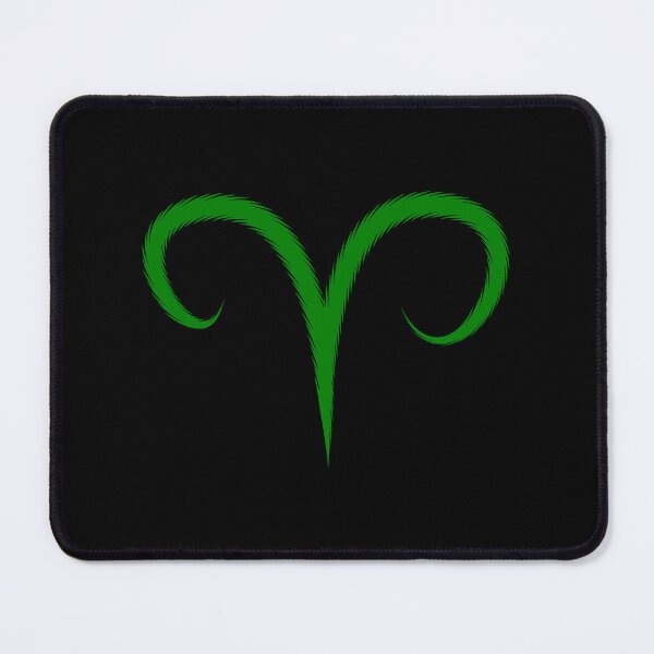 Item preview, Green Aries Ram Zodiac Symbol Design designed and sold by pattern-archive.