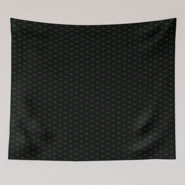 Item preview, Green Aries Ram Zodiac Symbol Design designed and sold by pattern-archive.