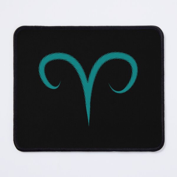 Item preview, Teal Aries Ram Zodiac Symbol Design designed and sold by pattern-archive.