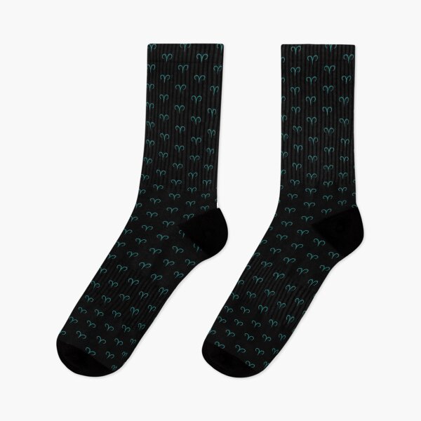 Item preview, Teal Aries Ram Zodiac Symbol Design designed and sold by pattern-archive.