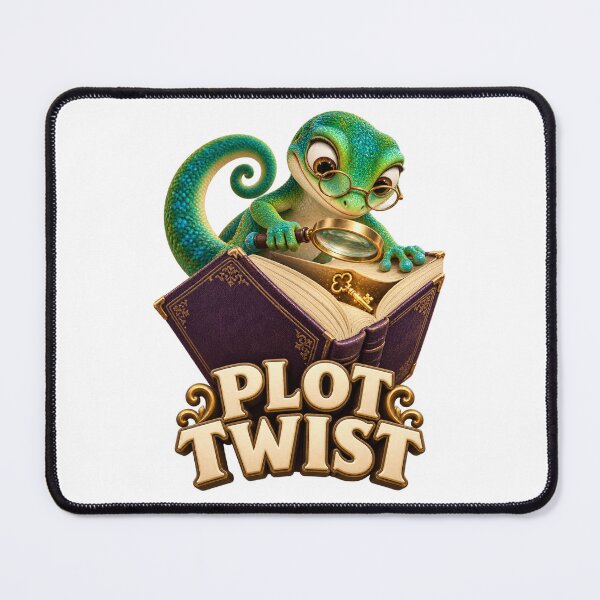 Item preview, Plot Twist Gecko Book Detective designed and sold by TrendTribeTP.