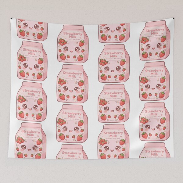 Item preview, Strawberry milk carton  designed and sold by priyankajustine.