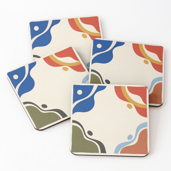 Item preview, Four Corners – Modern Colour Block Scarf designed and sold by astersgraphics.