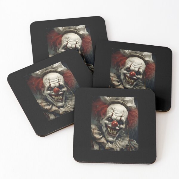 Item preview, Creepy Slasher Clown Horror Movie Portrait designed and sold by VeraHTucker.
