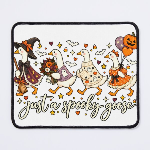 Item preview, Just A Spooky Goose Cute Halloween Spooky Season Goose Squad Long Sleeve T-Shirt designed and sold by Offhand.