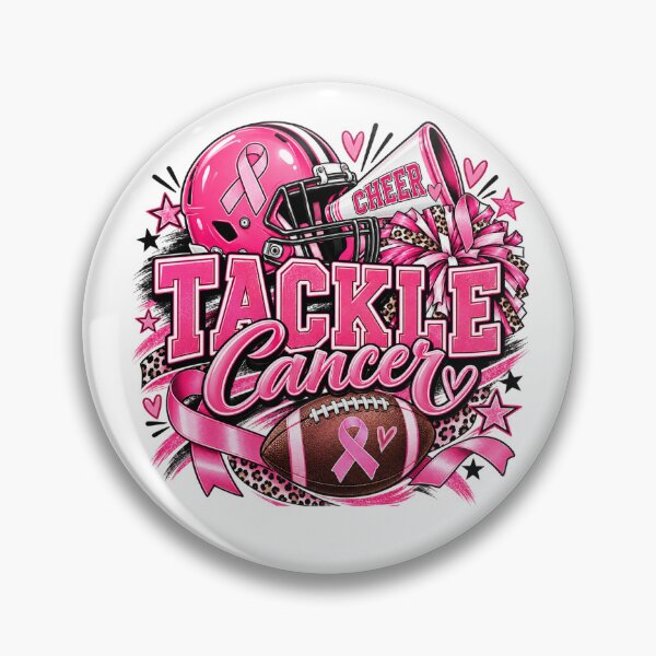 Item preview, Tackle Cancer Football Breast Cancer Awareness designed and sold by EidosEmporiium.