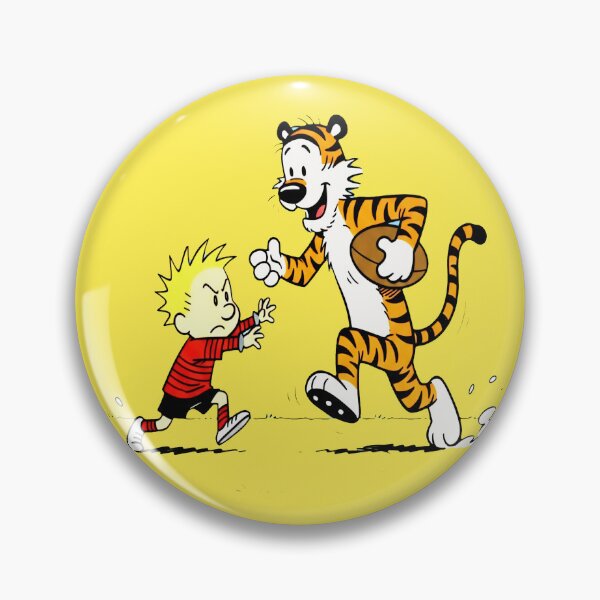 Item preview, Calvin and Hobbes Playing Football designed and sold by laschikarin.