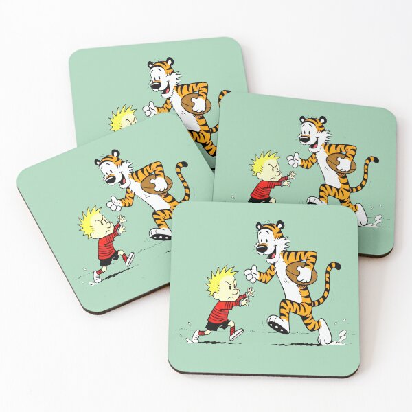 Item preview, Calvin and Hobbes Playing Football designed and sold by laschikarin.