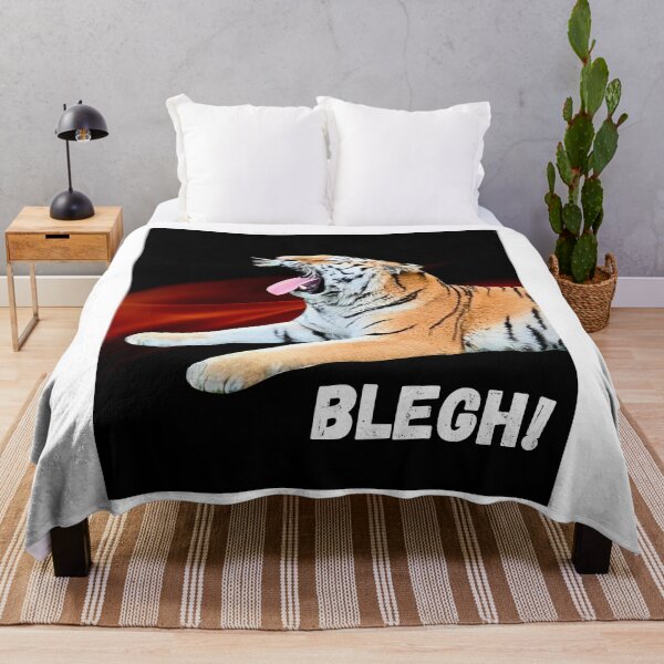 Item preview, Blegh! Tiger Flames Heavy Metalcore Deathcore Funny designed and sold by Elvira Hyvönen.