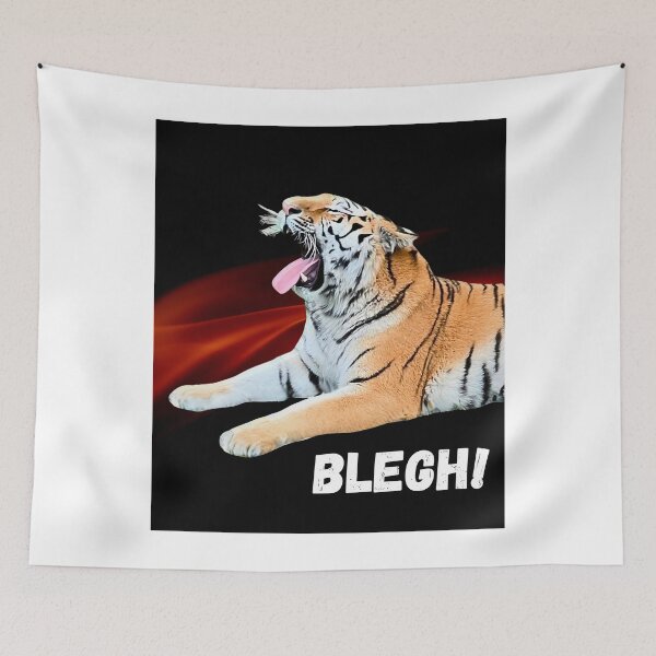 Item preview, Blegh! Tiger Flames Heavy Metalcore Deathcore Funny designed and sold by Elvira Hyvönen.