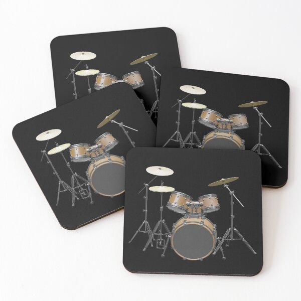Item preview, Acoustic drum on black designed and sold by Wiko Glitch.