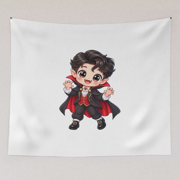 Item preview, Cute Kawaii Vampire Boy | Spooky Halloween Vampire designed and sold by Pixanova.