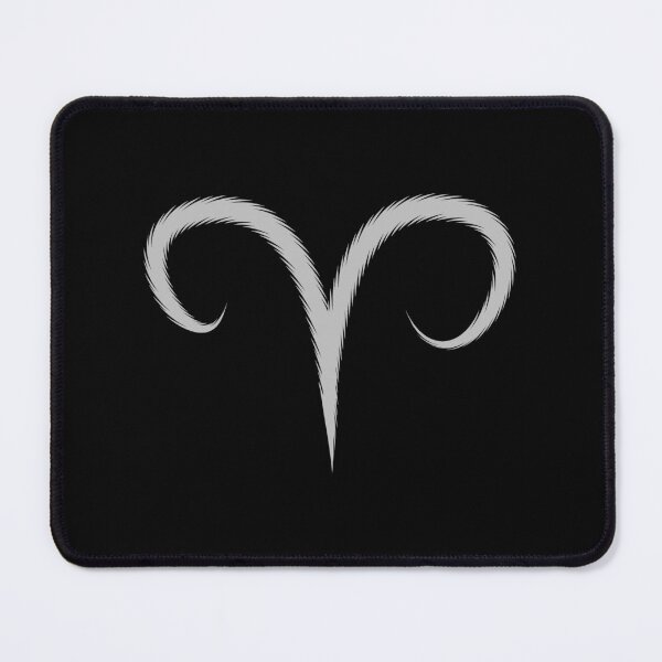 Item preview, Silver Aries Ram Zodiac Symbol Design designed and sold by pattern-archive.