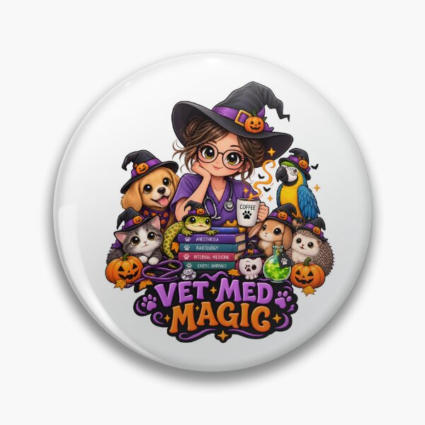 Item preview, Vet Med Magic – Cute Halloween Veterinarian Gift for Vet Techs designed and sold by Bettybee00.