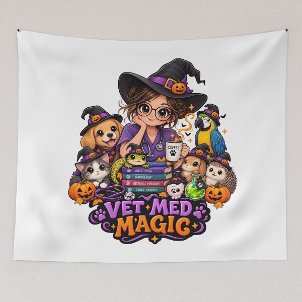 Item preview, Vet Med Magic – Cute Halloween Veterinarian Gift for Vet Techs designed and sold by Bettybee00.