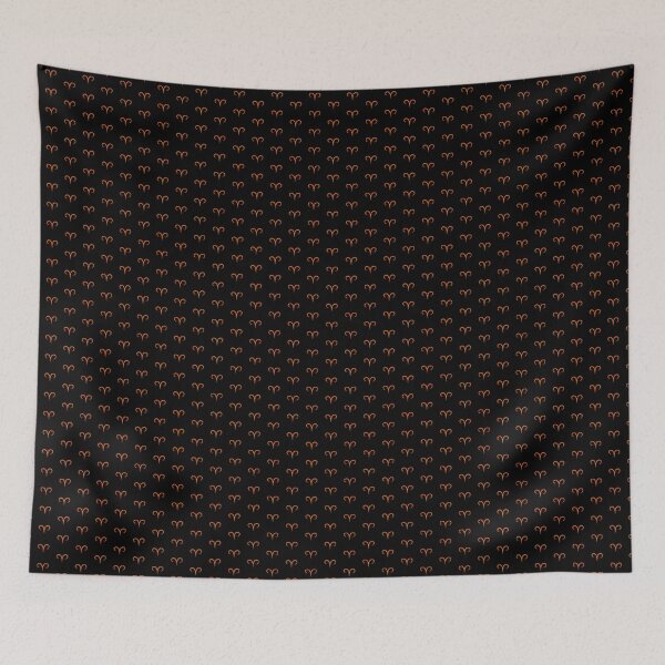 Item preview, Orange Aries Ram Zodiac Symbol Design designed and sold by pattern-archive.